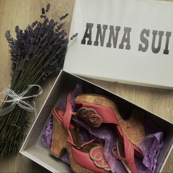 Anna Sui Pink Wedges - Picture 3 of 4